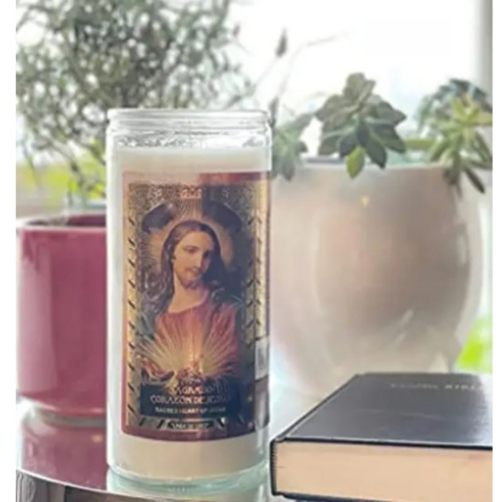Religious Veladoras Misticas Sagrado Corazon De Jesus 14 Day Candle NWT